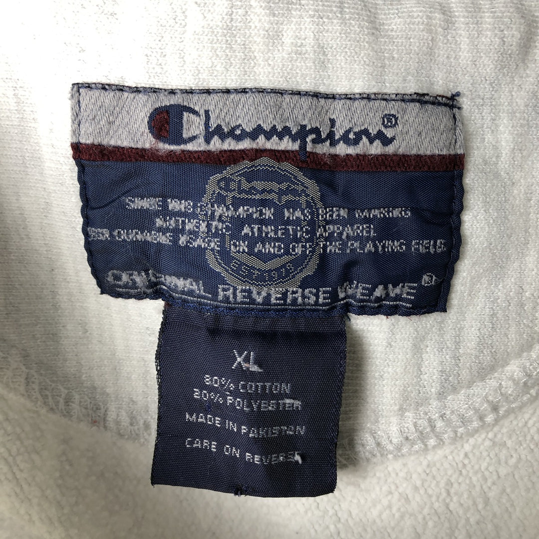 00'S Champion Original Reverse Weave College Sweatshirt Trainer Men's XL cotton white type Vintage Second Hand