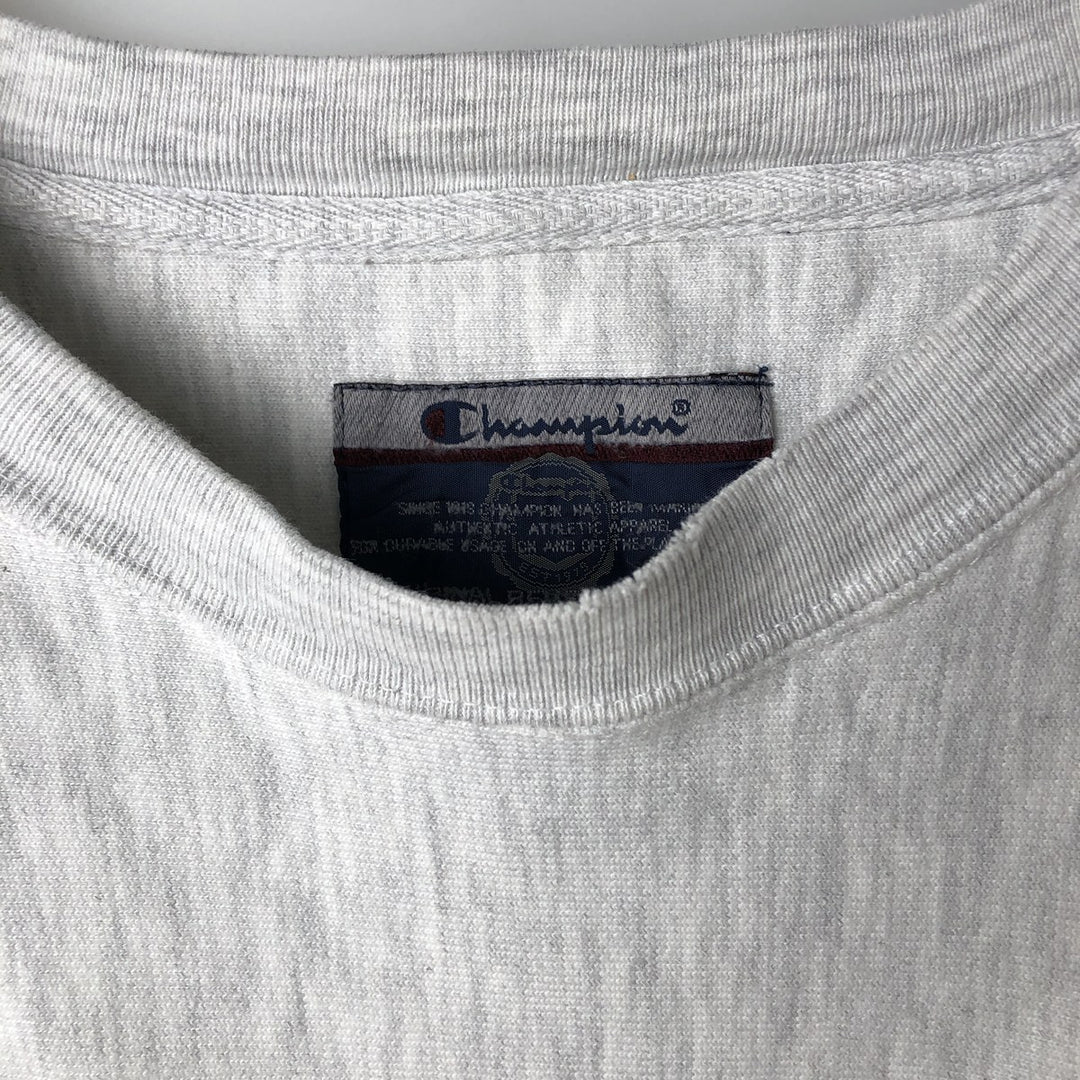 00'S Champion Original Reverse Weave College Sweatshirt Trainer Men's XL cotton white type Vintage Second Hand