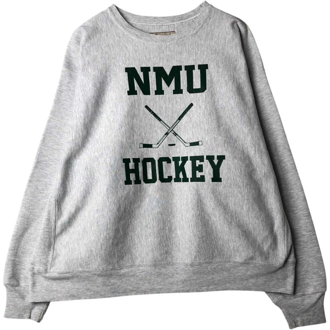 2000'S Champion Premium Reverse Weave College Sweatshirt (Men's XL equivalent) unclear white type Vintage Second Hand