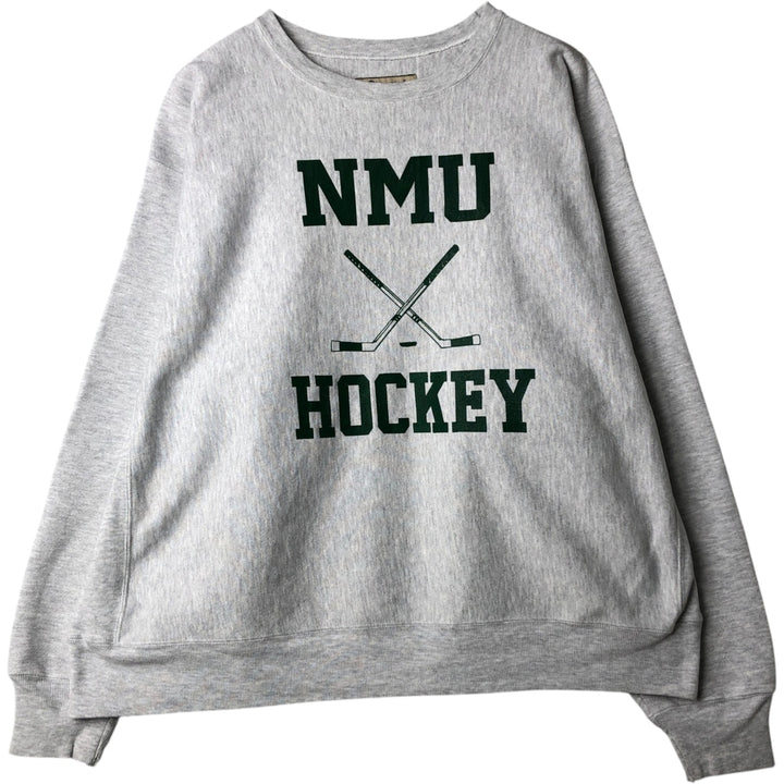 2000'S Champion Premium Reverse Weave College Sweatshirt (Men's XL equivalent) unclear white type Vintage Second Hand