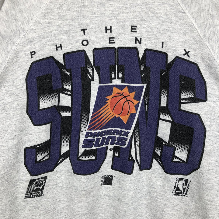 COLOR WORKS DIMENSIONALS NBA Phoenix Suns Big Size Print Sweatshirt (Men's XXXL equivalent) polyester gray type Vintage Second Hand