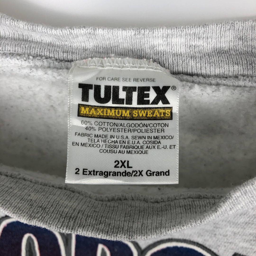 90'S Tultex Maximum Sweats NHL Colorado Avalanche Print Sweatshirt (Men's XXL equivalent) cotton gray type Vintage Second Hand
