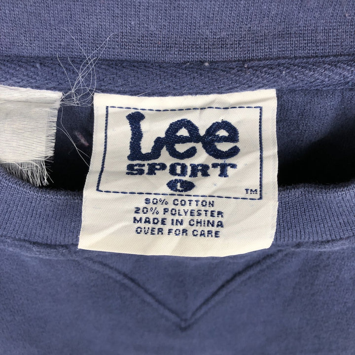 90'S Lee Sport MLB New York Yankees Sweatshirt, Men's Size L (approx.), Vintage cotton navy blue type Vintage Second Hand