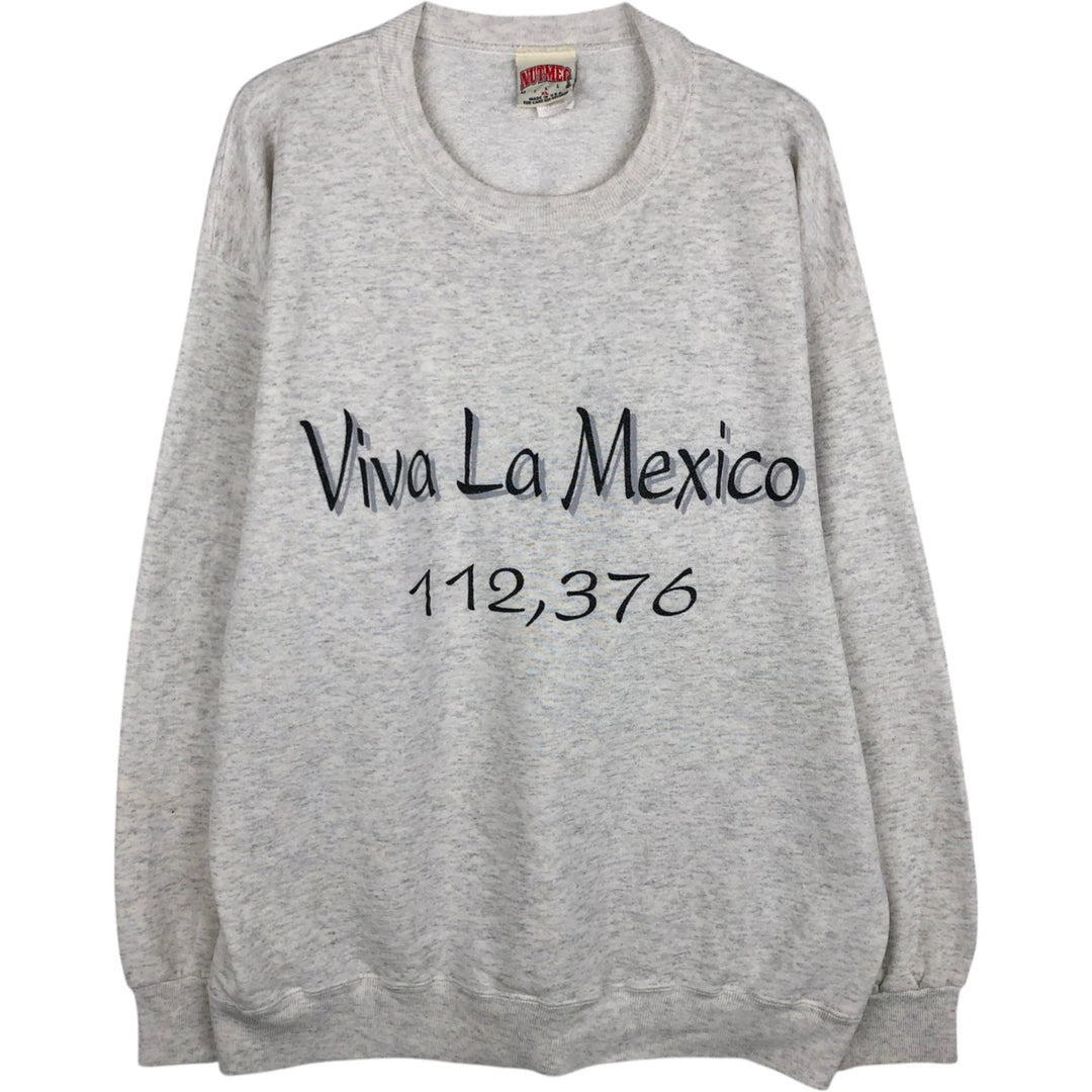 90'S Nutmeg 1994 NFL American Bowl Print Sweatshirt, Made in USA, Men's XL equivalent, Vintage cotton gray type Vintage Second Hand