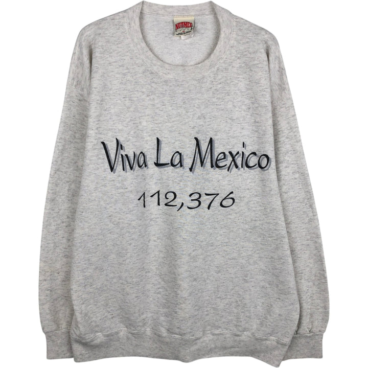 90'S Nutmeg 1994 NFL American Bowl Print Sweatshirt, Made in USA, Men's XL equivalent, Vintage cotton gray type Vintage Second Hand