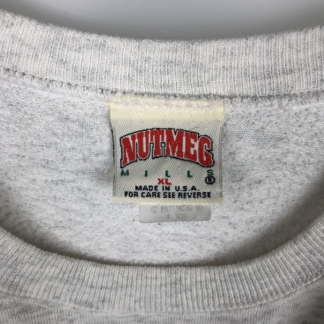 90'S Nutmeg 1994 NFL American Bowl Print Sweatshirt, Made in USA, Men's XL equivalent, Vintage cotton gray type Vintage Second Hand