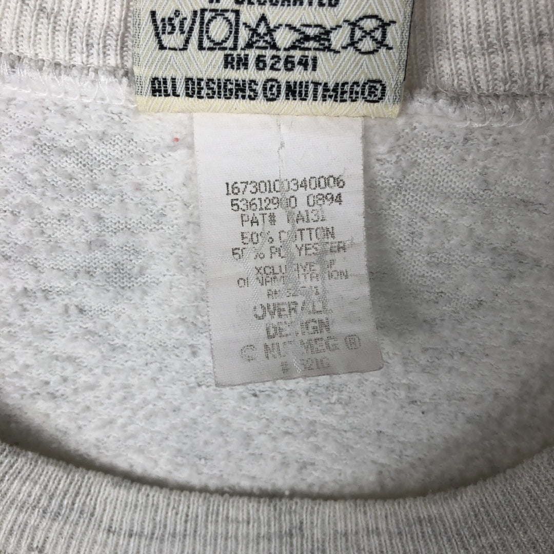 90'S Nutmeg 1994 NFL American Bowl Print Sweatshirt, Made in USA, Men's XL equivalent, Vintage cotton gray type Vintage Second Hand