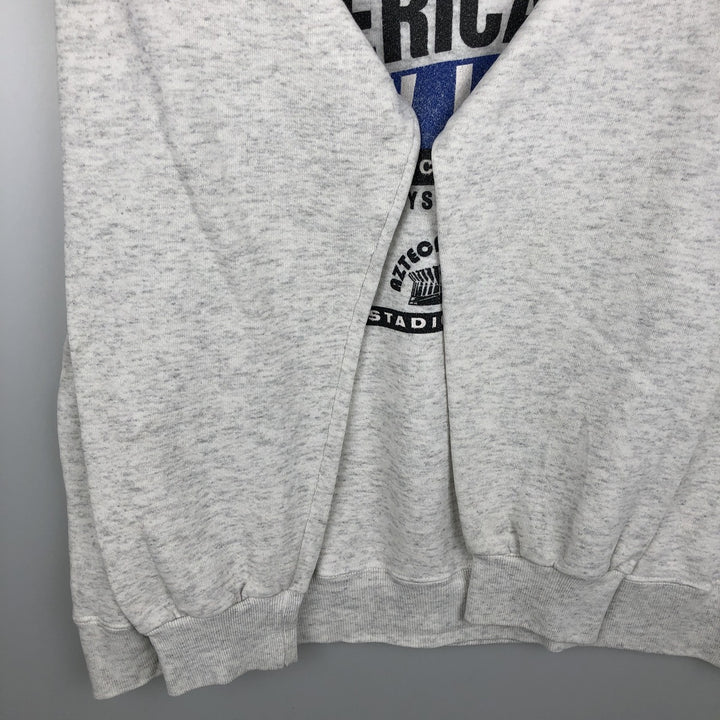 90'S Nutmeg 1994 NFL American Bowl Print Sweatshirt, Made in USA, Men's XL equivalent, Vintage cotton gray type Vintage Second Hand