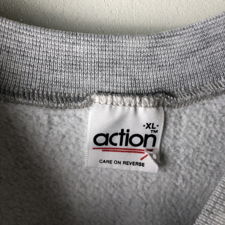 ACTION CORONA Corona Beer Advertising Sweatshirt, Made in USA, Men's XL (approx.) polyester gray type Vintage Second Hand