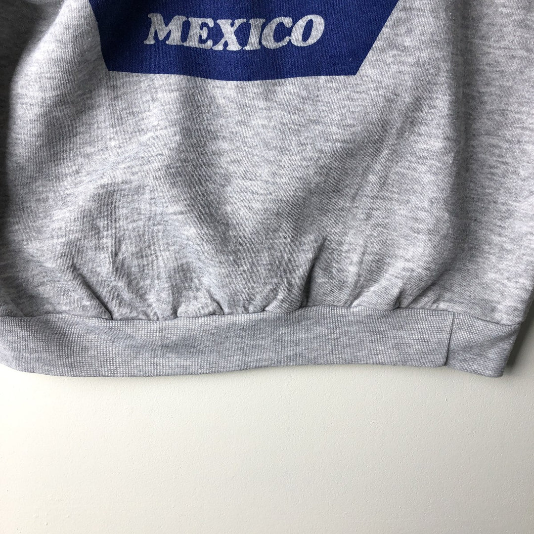 ACTION CORONA Corona Beer Advertising Sweatshirt, Made in USA, Men's XL (approx.) polyester gray type Vintage Second Hand