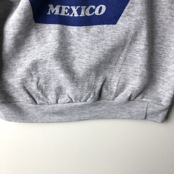 ACTION CORONA Corona Beer Advertising Sweatshirt, Made in USA, Men's XL (approx.) polyester gray type Vintage Second Hand