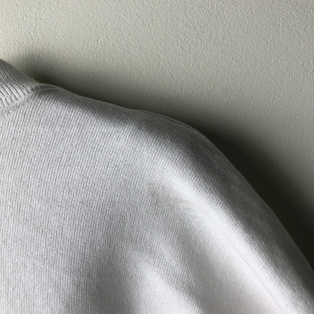 1990'S Walt Disney World Advertising Sweatshirt, Made in USA, Men's XL equivalent, Vintage polyester white type Vintage Second Hand