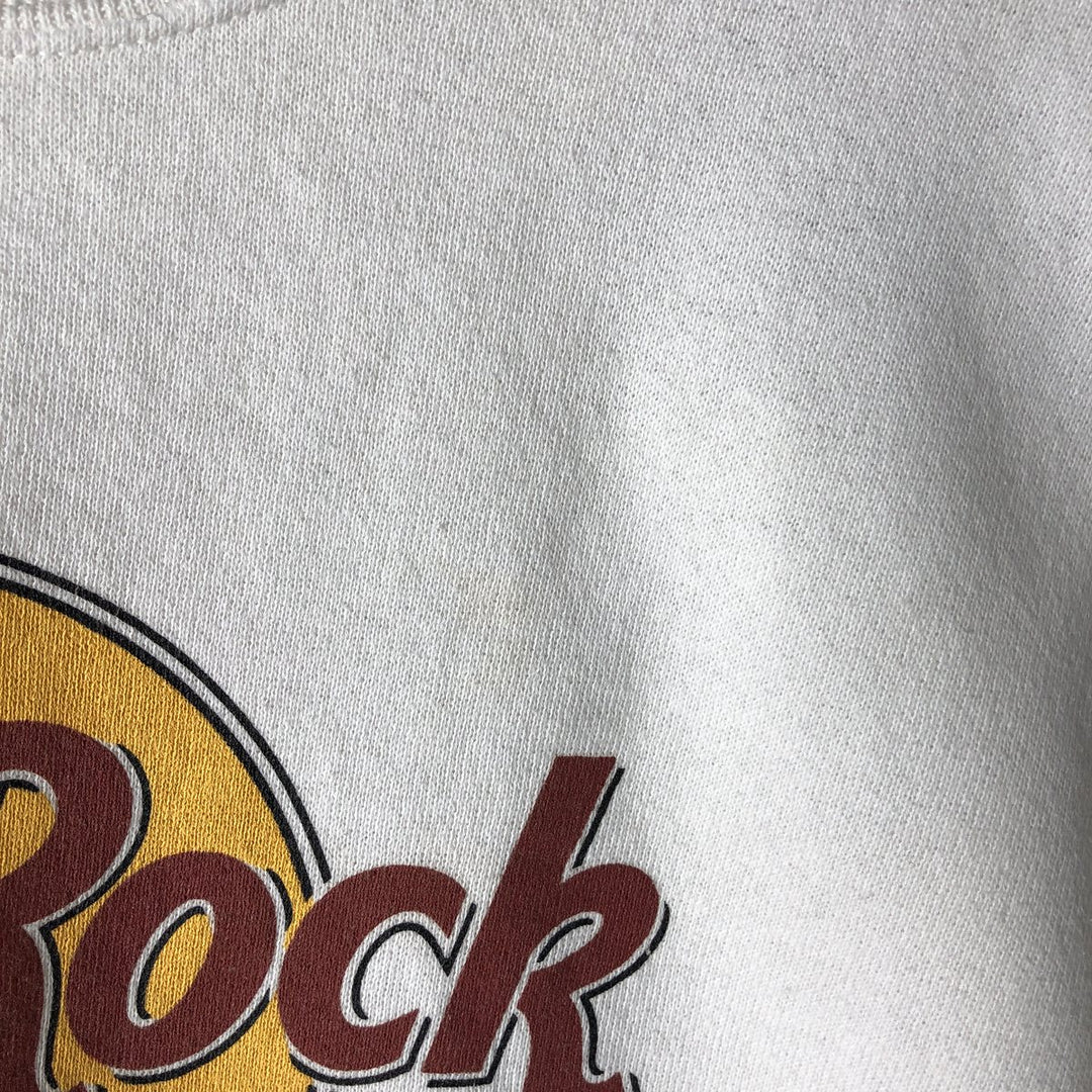 HARD ROCK CAFE Advertising Sweatshirt, Made in USA, Men's XL cotton white type Vintage Second Hand