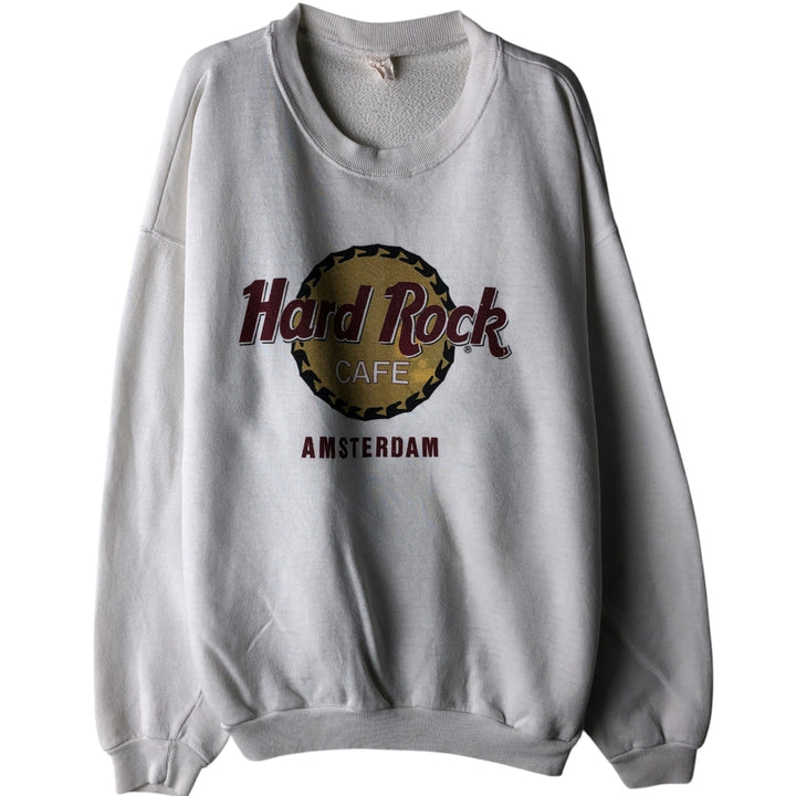 HARD ROCK CAFE Advertising Sweatshirt, Men's Size XL unclear white type Vintage Second Hand
