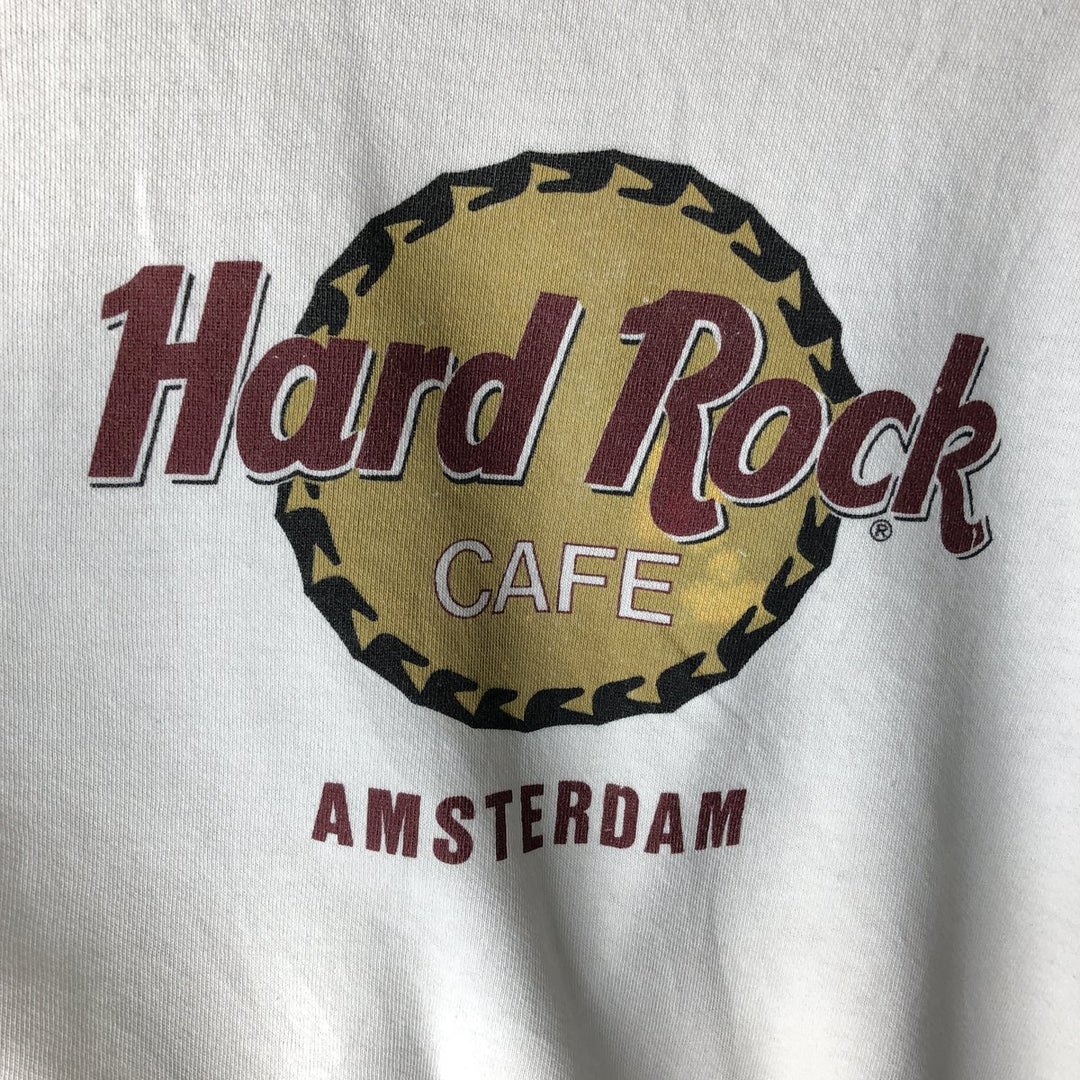 HARD ROCK CAFE Advertising Sweatshirt, Men's Size XL unclear white type Vintage Second Hand
