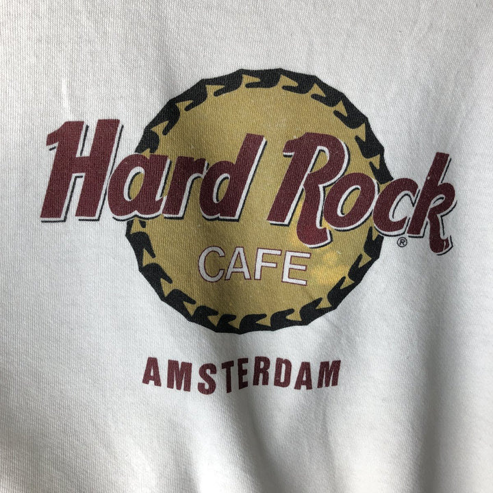 HARD ROCK CAFE Advertising Sweatshirt, Men's Size XL unclear white type Vintage Second Hand