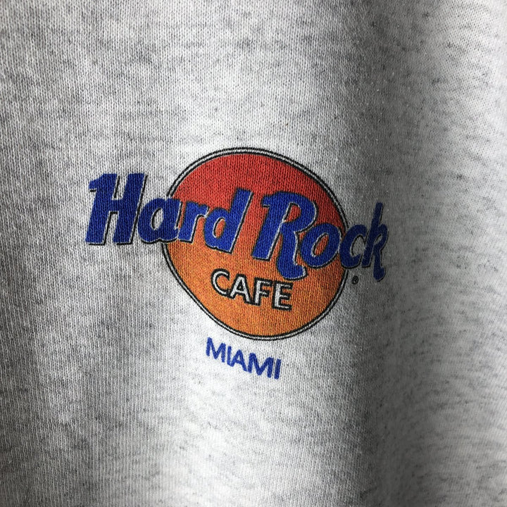 HARD ROCK CAFE Advertising Sweatshirt, Made in USA, Men's Size L polyester gray type Vintage Second Hand