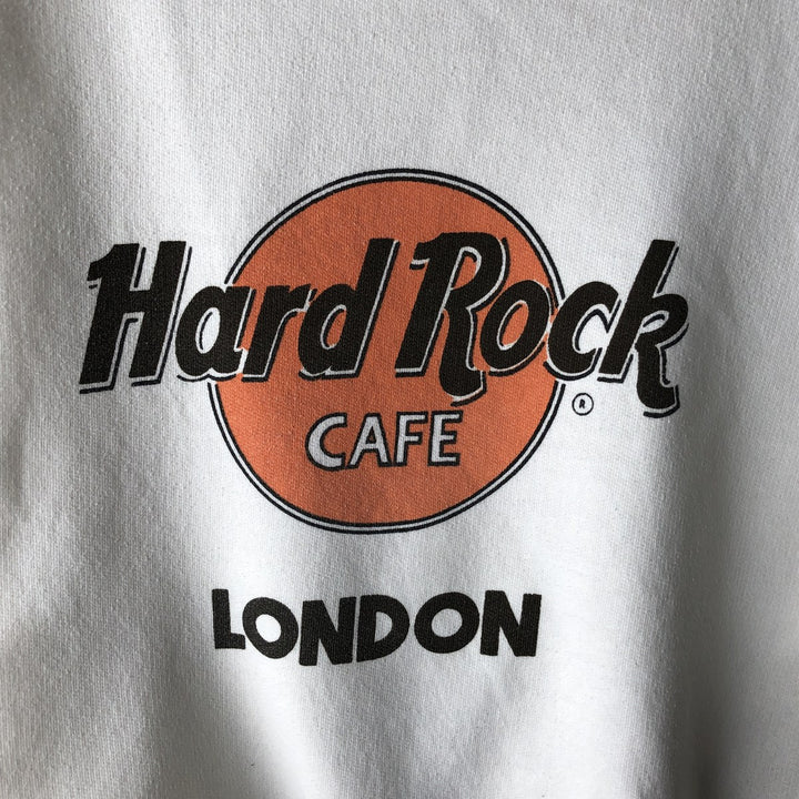 HARD ROCK CAFE Advertising Sweatshirt, Men's Size M cotton white type Vintage Second Hand