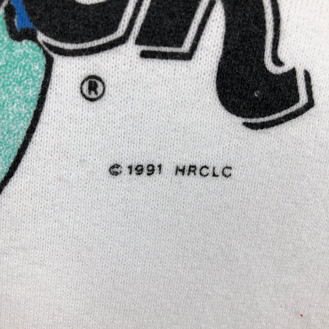 90'S Hard Rock Cafe Advertising Sweatshirt, Made in USA, Men's XL, Vintage cotton white type Vintage Second Hand