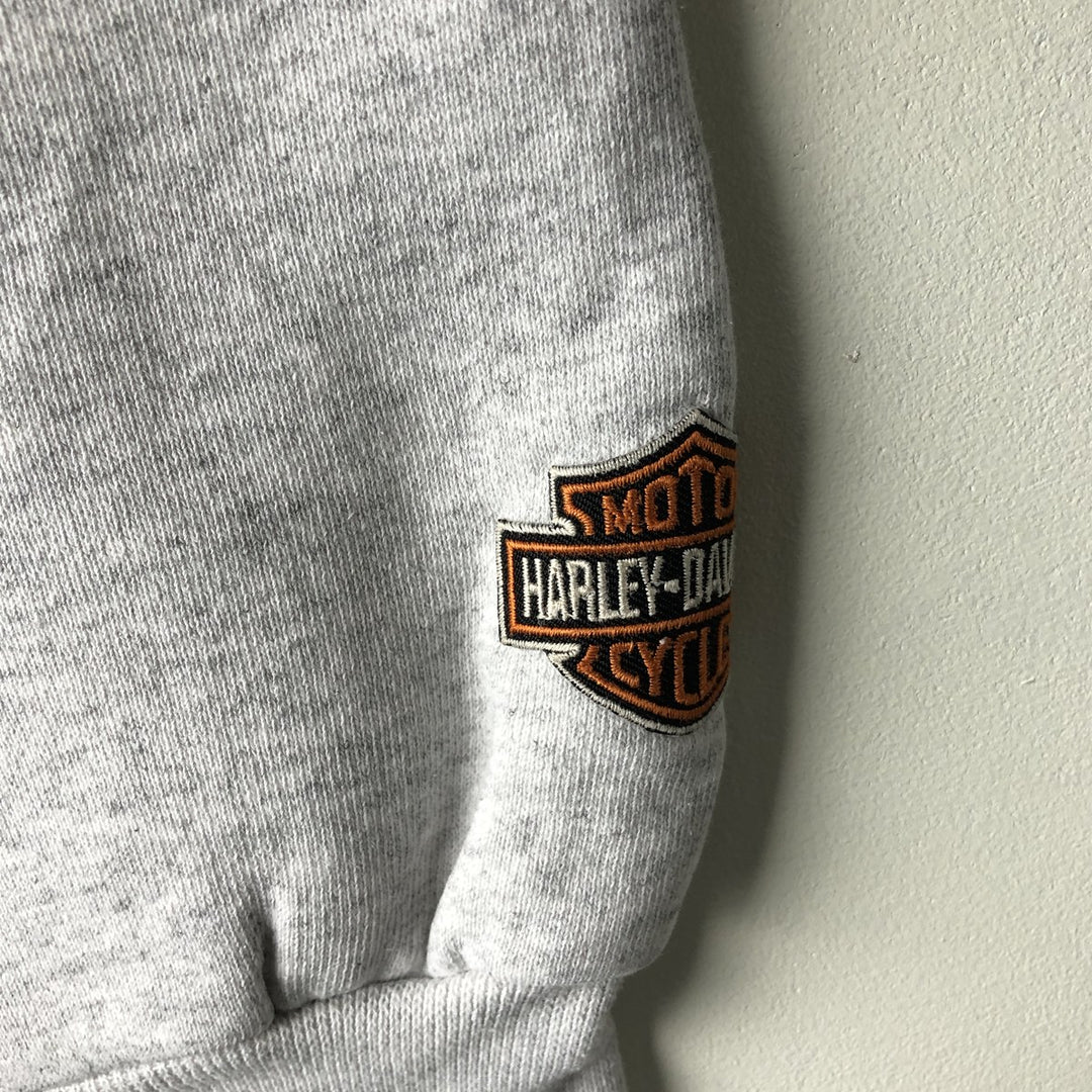 Harley-Davidson advertising sweatshirt, made in USA, men's size XL equivalent, vintage. cotton gray type Vintage Second Hand