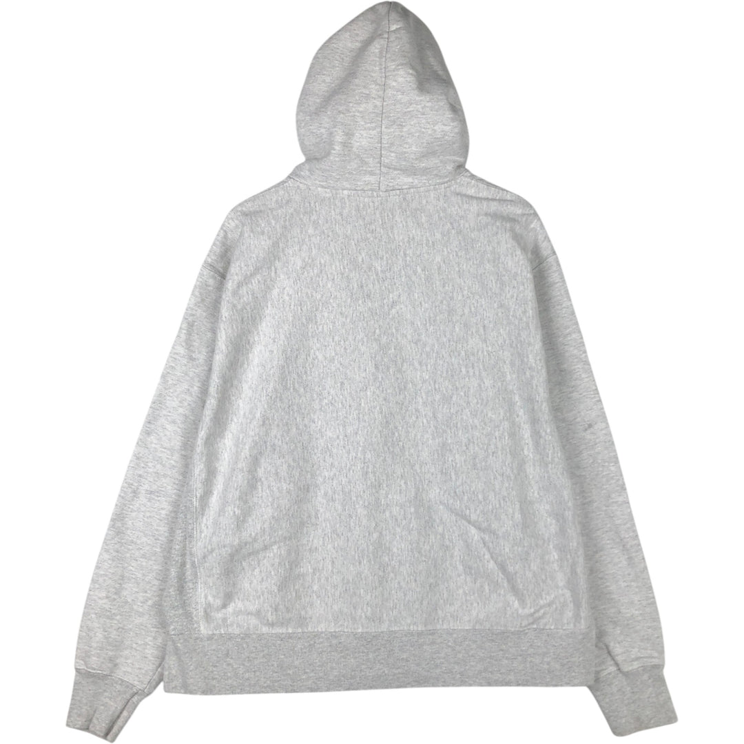 Champion REVERSE WEAVE Triple Print Sweatshirt Pullover Hoodie, Men's XL (approx.) cotton gray type Vintage Second Hand