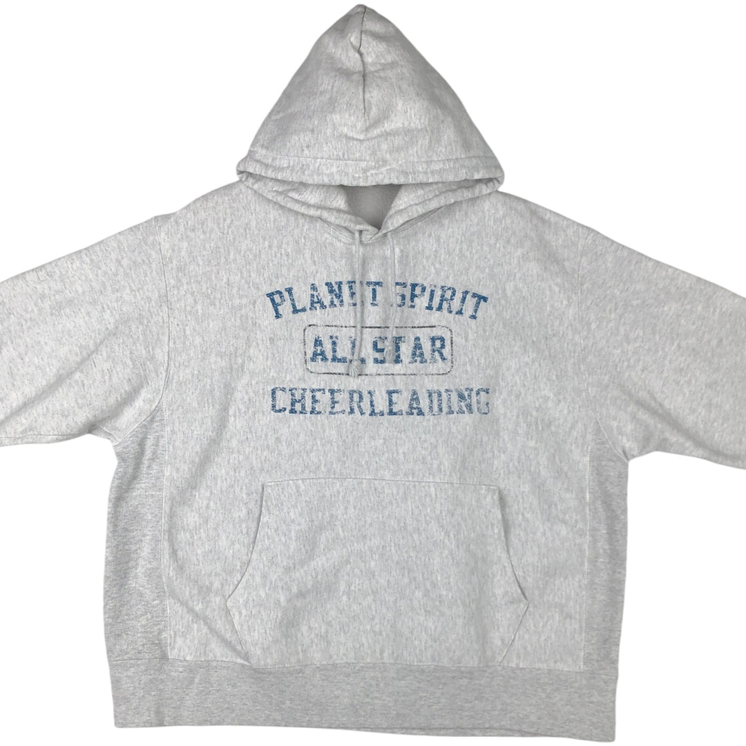 Champion REVERSE WEAVE Triple Print Sweatshirt Pullover Hoodie, Men's XL (approx.) cotton gray type Vintage Second Hand