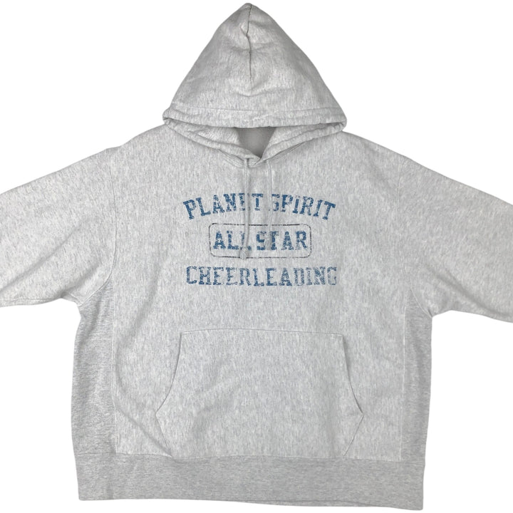Champion REVERSE WEAVE Triple Print Sweatshirt Pullover Hoodie, Men's XL (approx.) cotton gray type Vintage Second Hand