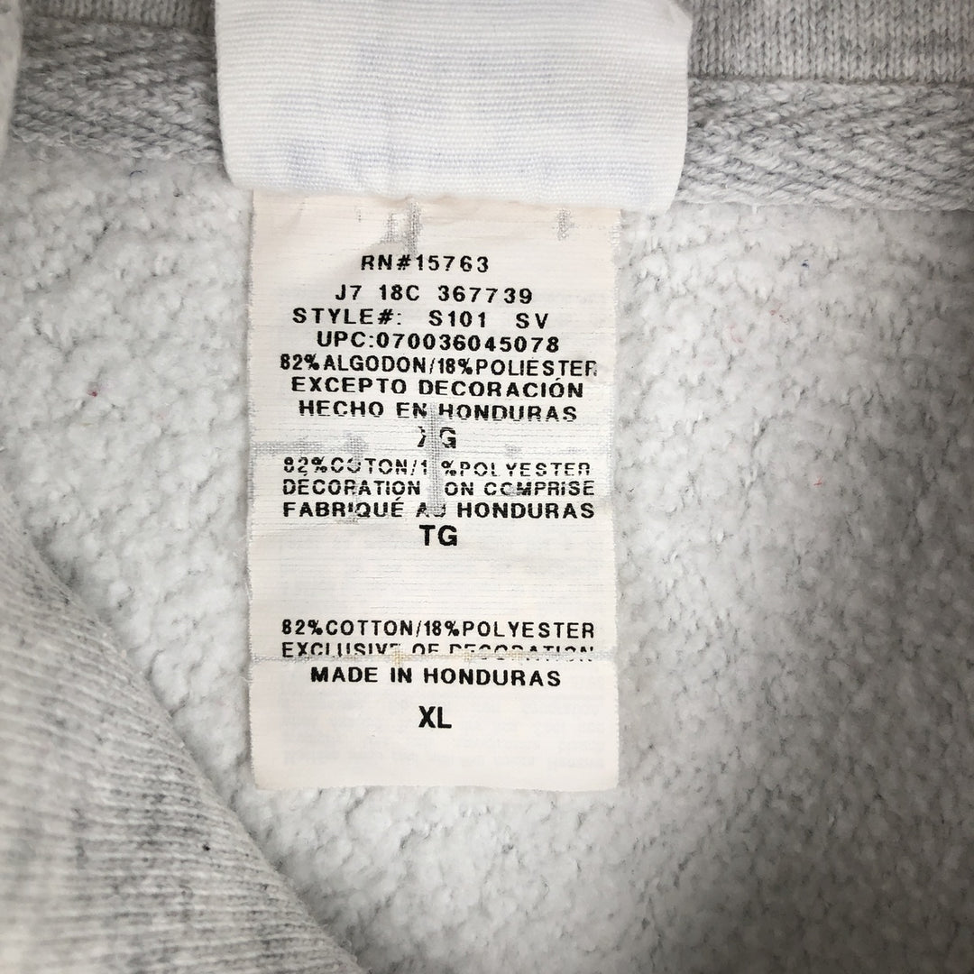 Champion REVERSE WEAVE Triple Print Sweatshirt Pullover Hoodie, Men's XL (approx.) cotton gray type Vintage Second Hand