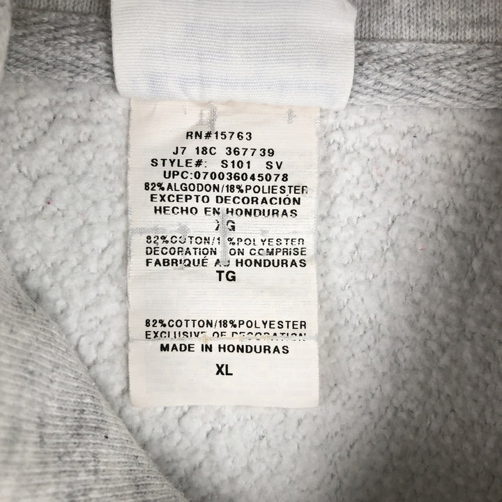 Champion REVERSE WEAVE Triple Print Sweatshirt Pullover Hoodie, Men's XL (approx.) cotton gray type Vintage Second Hand