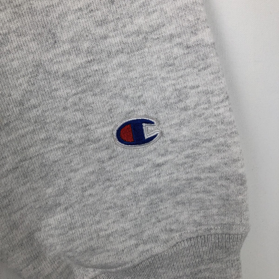 Champion REVERSE WEAVE Triple Print Sweatshirt Pullover Hoodie, Men's XL (approx.) cotton gray type Vintage Second Hand