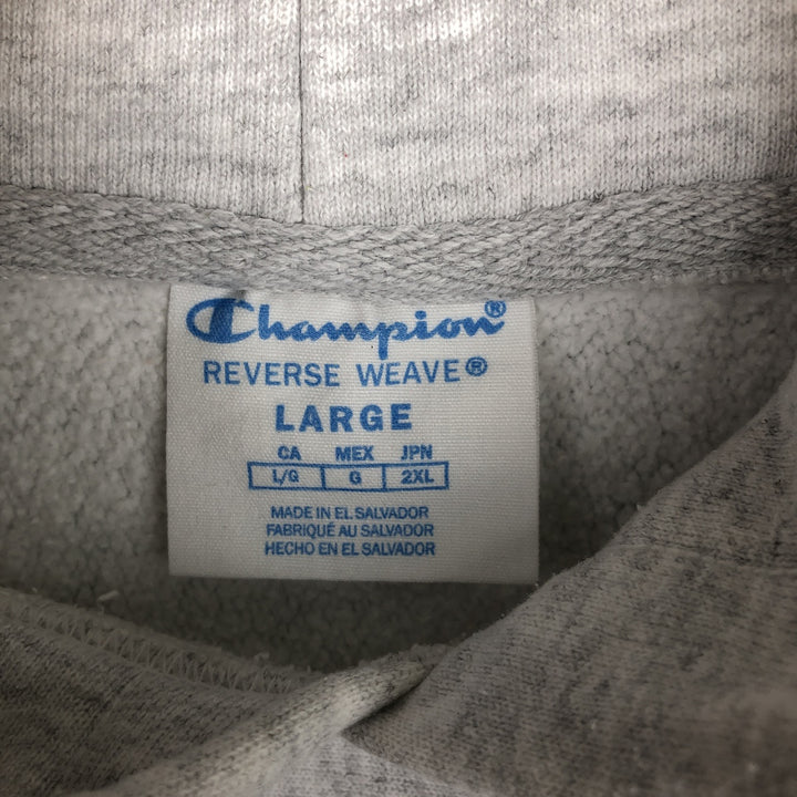 Champion REVERSE WEAVE Reverse Weave College Sweat Pullover Hoodie Men's L size cotton gray type Vintage Second Hand
