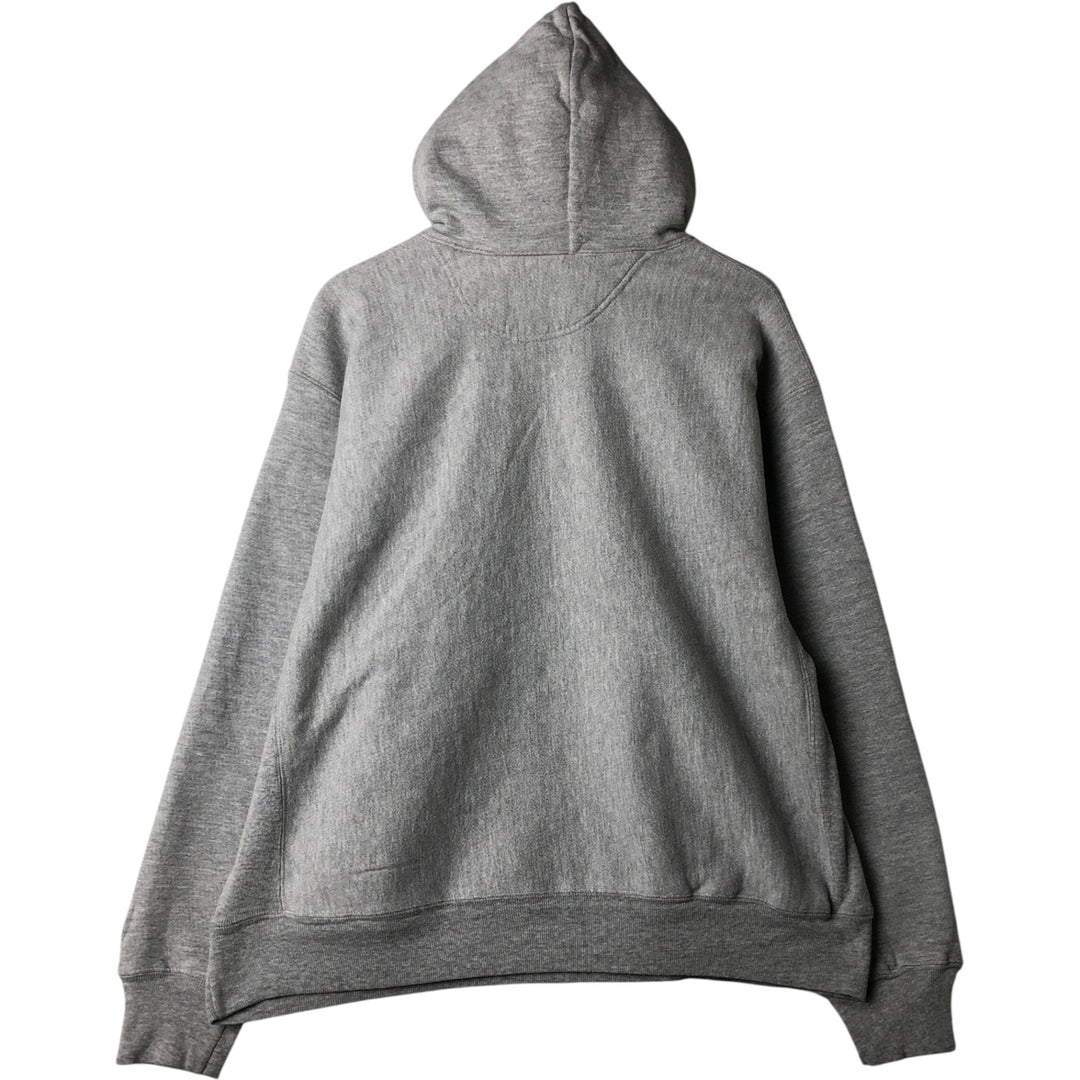 Champion Premium Reverse Weave Animal Print Sweatshirt Pullover Hoodie (Men's XL equivalent) cotton gray type Vintage Second Hand