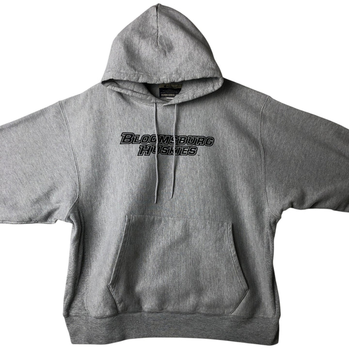 Champion Premium Reverse Weave Animal Print Sweatshirt Pullover Hoodie (Men's XL equivalent) cotton gray type Vintage Second Hand