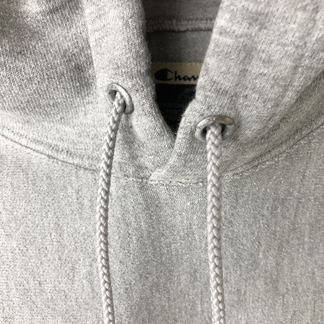 Champion Premium Reverse Weave Animal Print Sweatshirt Pullover Hoodie (Men's XL equivalent) cotton gray type Vintage Second Hand