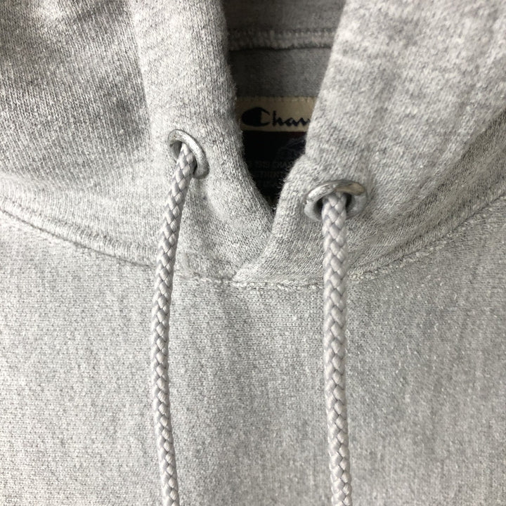 Champion Premium Reverse Weave Animal Print Sweatshirt Pullover Hoodie (Men's XL equivalent) cotton gray type Vintage Second Hand