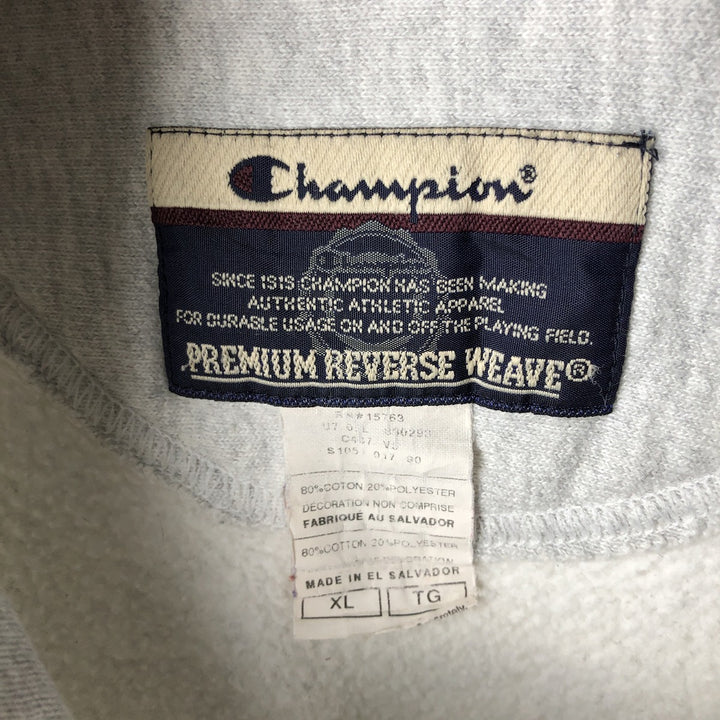 2000'S Champion Premium Reverse Weave College Pullover Hoodie, Men's XL cotton white type Vintage Second Hand