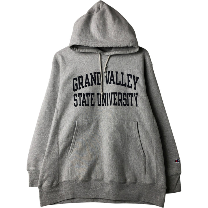 2000'S Champion Original Reverse Weave College Pullover Hoodie, Men's Size L cotton gray type Vintage Second Hand