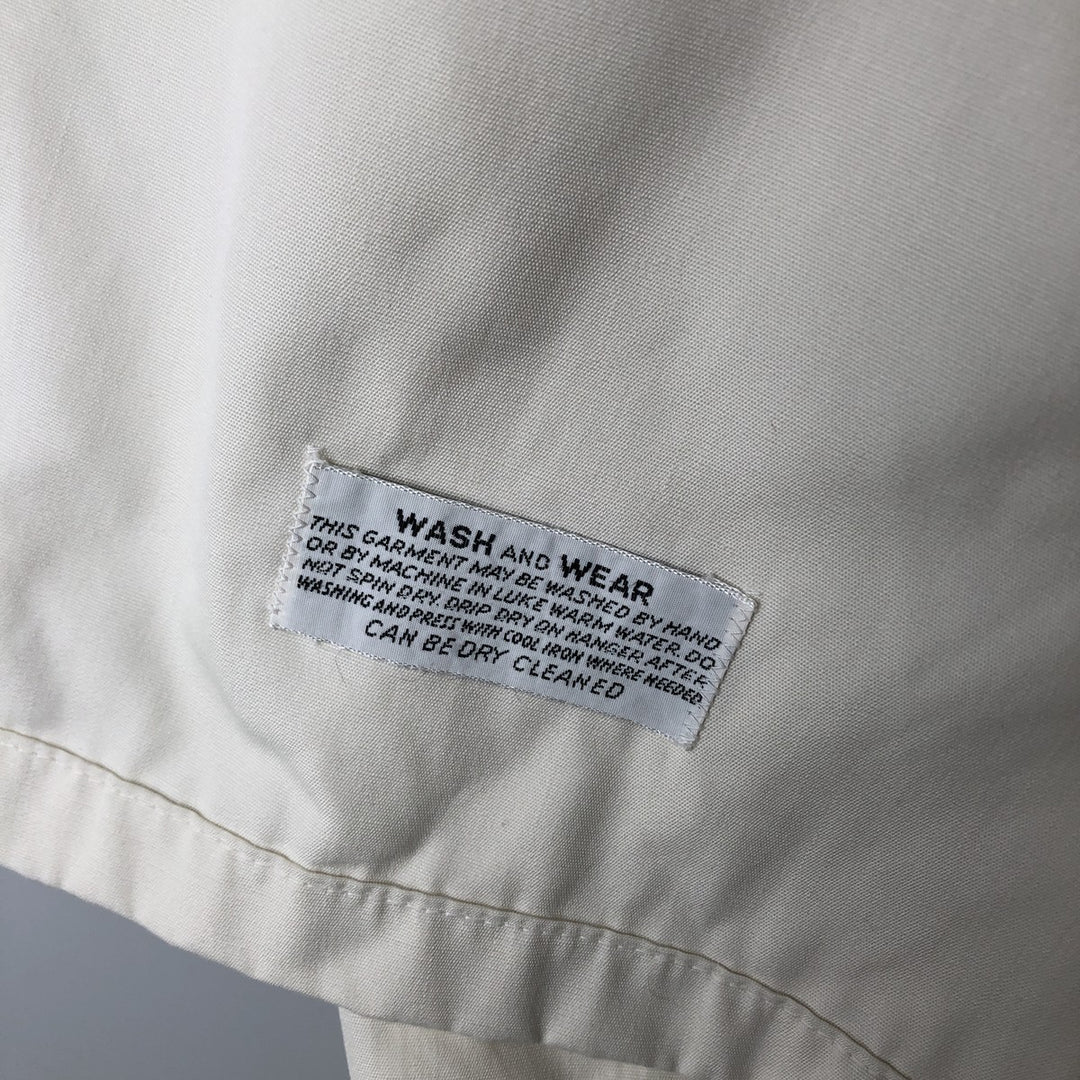 1960'S PETERS Harrington Jacket Swing Top, Made in USA, Men's Size L (Equivalent), Vintage polyester white type Vintage Second Hand