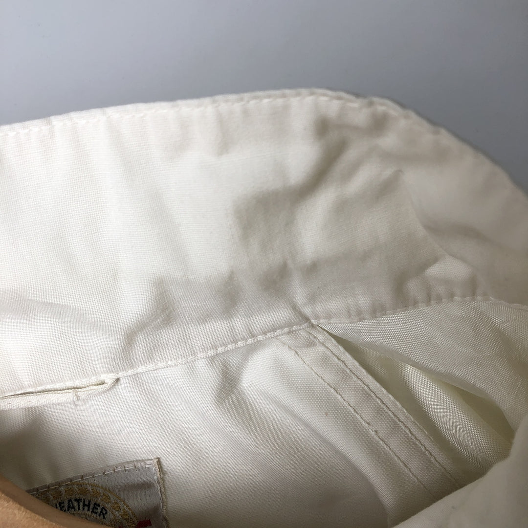 1960'S PETERS Harrington Jacket Swing Top, Made in USA, Men's Size L (Equivalent), Vintage polyester white type Vintage Second Hand