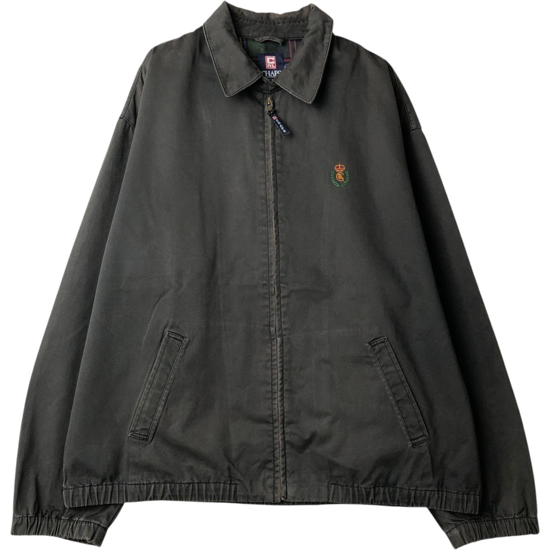Ralph Lauren CHAPS swing top sports jacket, men's size XL cotton Green type dark green Vintage Second Hand