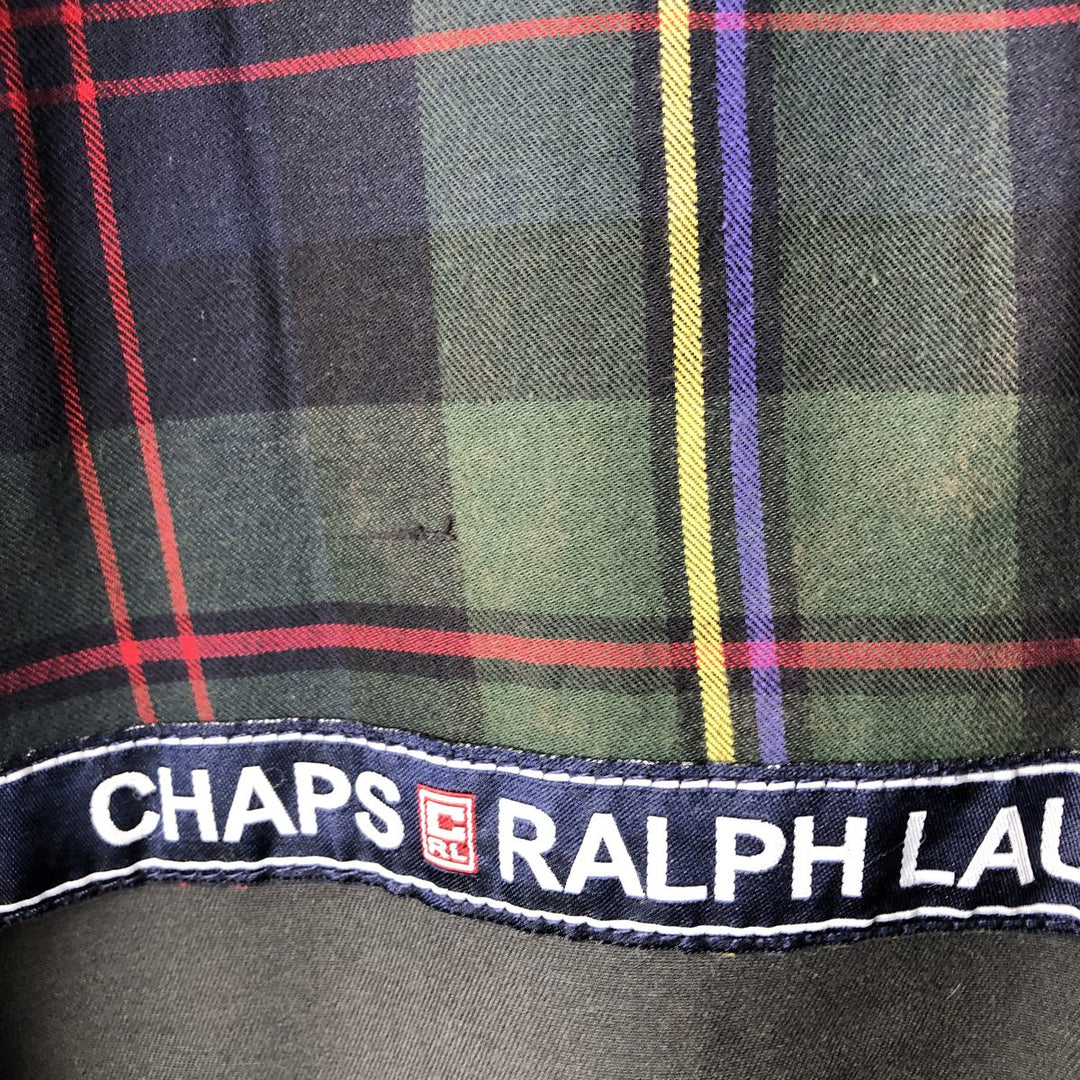 Ralph Lauren CHAPS swing top sports jacket, men's size XL cotton Green type dark green Vintage Second Hand