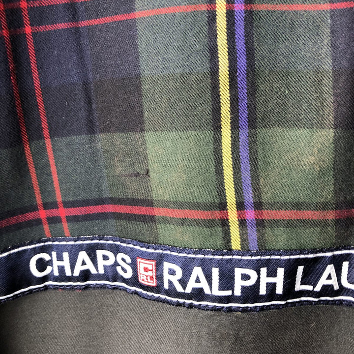 Ralph Lauren CHAPS swing top sports jacket, men's size XL cotton Green type dark green Vintage Second Hand