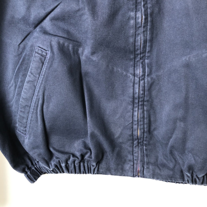 90'S Ralph Lauren POLO by Ralph Lauren Swing Top Sports Jacket Made in USA Men's XL cotton navy blue type Vintage Second Hand