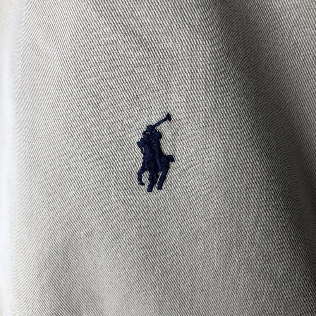 90'S Ralph Lauren POLO by Ralph Lauren Swing Top Sports Jacket Made in USA Men's L size cotton Beige type Vintage Second Hand