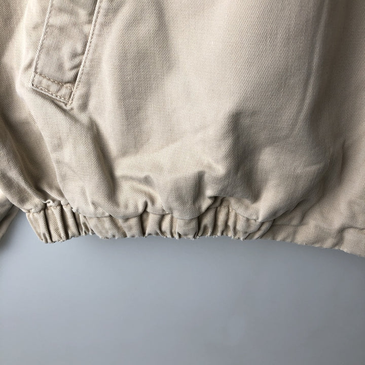 90'S Ralph Lauren POLO by Ralph Lauren Swing Top Sports Jacket Made in USA Men's L size cotton Beige type Vintage Second Hand