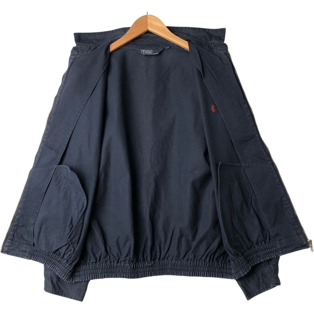 Ralph Lauren POLO by Ralph Lauren Swing Top Sports Jacket Men's L size cotton navy blue type Vintage Second Hand