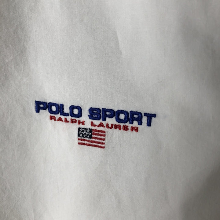 Ralph Lauren POLO SPORT Swing Top Sports Jacket, Men's Size XL (approx.) cotton white type Vintage Second Hand