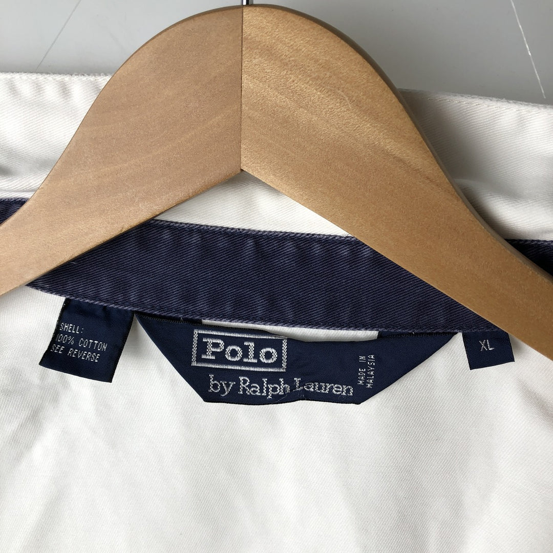 Ralph Lauren POLO by Ralph Lauren Swing Top Sports Jacket Men's XL cotton white type Vintage Second Hand