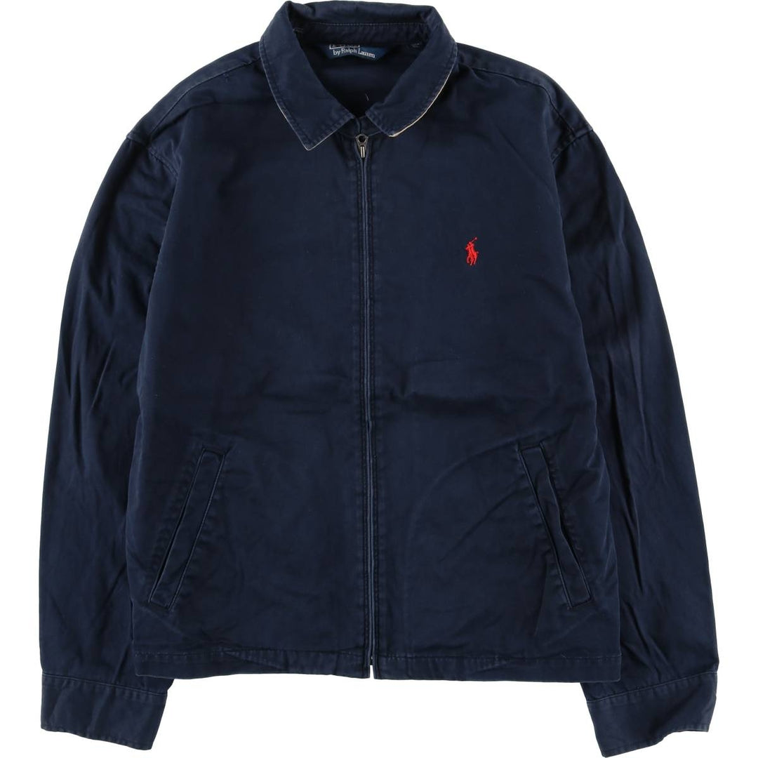 Ralph Lauren POLO by Ralph Lauren Swing Top Sports Jacket Men's XL cotton navy blue type Vintage Second Hand