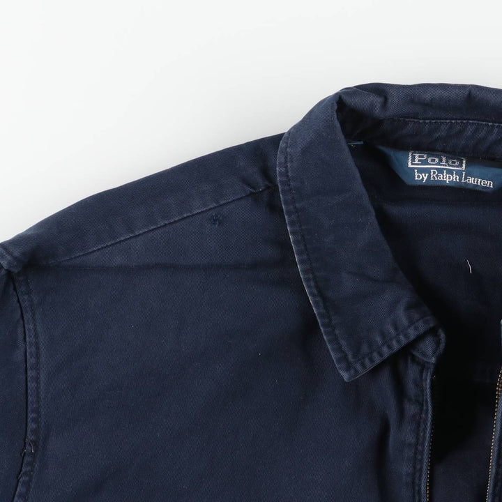 Ralph Lauren POLO by Ralph Lauren Swing Top Sports Jacket Men's XL cotton navy blue type Vintage Second Hand